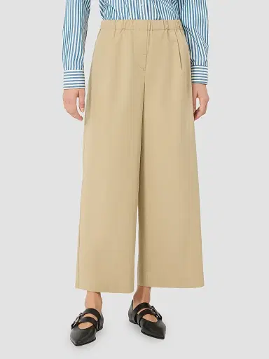 Weekend Max Mara Women's Flared Cotton Gabardine Trousers - Beige | Thumbnail 3 Weekend Max Mara Women's Flared Cotton Gabardine Trousers - Beige | Thumbnail 3