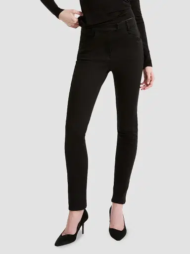 Marella Women's Skinny Stretch Cotton Trousers - Black - Size 12 | Thumbnail 3 Marella Women's Skinny Stretch Cotton Trousers - Black - Size 12 | Thumbnail 3