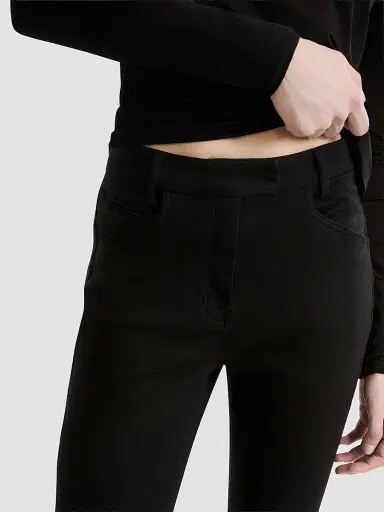 Marella Women's Skinny Stretch Cotton Trousers - Black - Size 12 | Thumbnail 5 Marella Women's Skinny Stretch Cotton Trousers - Black - Size 12 | Thumbnail 5