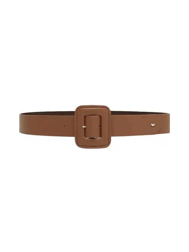 Weekend Max Mara Women's Shiny Nappa Leather Belt - Tobacco