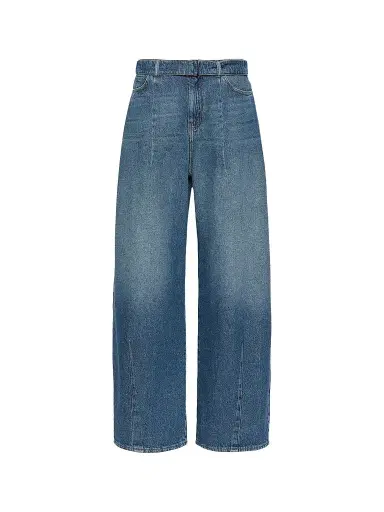 Weekend Max Mara Women's Wide Fit Cotton Denim Jeans - Blue | Thumbnail 1