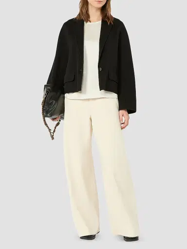 Weekend Max Mara Women's Satin Crew Neck T-Shirt - | Thumbnail 2