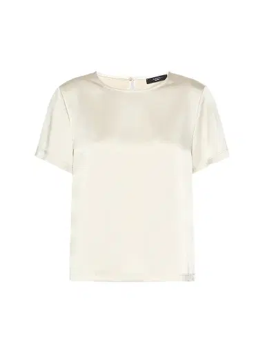 Weekend Max Mara Women's Satin Crew Neck T-Shirt - | Thumbnail 1
