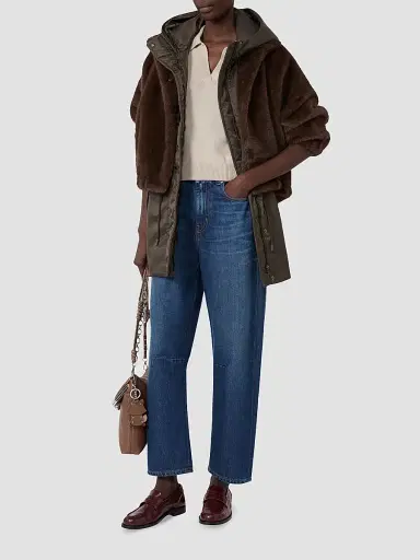 Weekend Max Mara Women's Fluffy Textured Short Jacket - Brown | Thumbnail 2