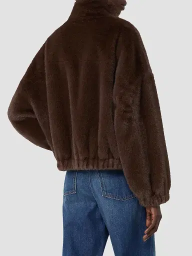 Weekend Max Mara Women's Fluffy Textured Short Jacket - Brown | Thumbnail 4