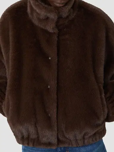 Weekend Max Mara Women's Fluffy Textured Short Jacket - Brown | Thumbnail 6