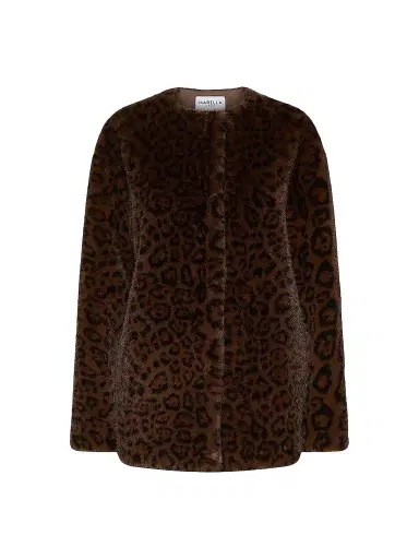 Marella Women's Animal Print Coat - Cocoa - Size 12 | Thumbnail 1 Marella Women's Animal Print Coat - Cocoa - Size 12 | Thumbnail 1