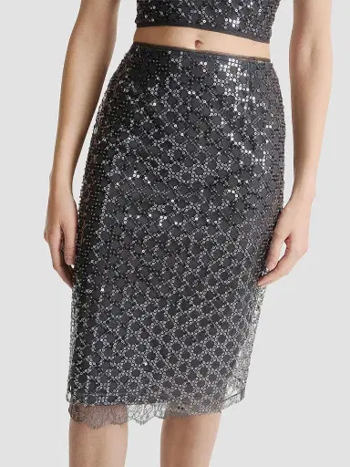 Marella Women's Sequinned and Beaded Skirt | Thumbnail 5 Marella Women's Sequinned and Beaded Skirt | Thumbnail 5