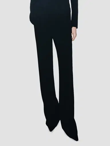 Marella Women's Mini Flare Crêpe Envers Satin Trousers | Thumbnail 3