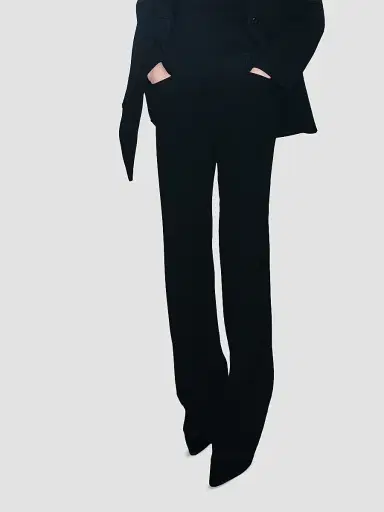 Marella Women's Mini Flare Crêpe Envers Satin Trousers | Thumbnail 4