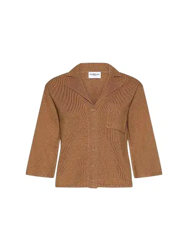 Marella Women's Boxy Cashmere and Wool Shirt Jacket - Camel - Size XXL | Thumbnail 1 Marella Women's Boxy Cashmere and Wool Shirt Jacket - Camel - Size XXL | Thumbnail 1