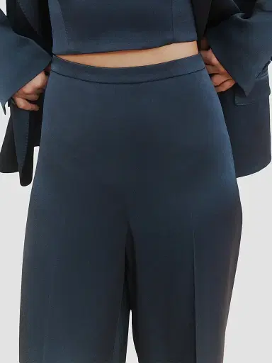 Marella Women's Satin Trousers - Aviation - Size 14 | Thumbnail 5