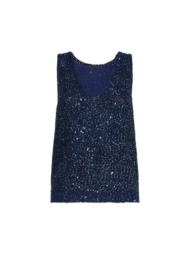 Weekend Max Mara Women's Sleeveless Sweater with Sequin Detail | Thumbnail 1