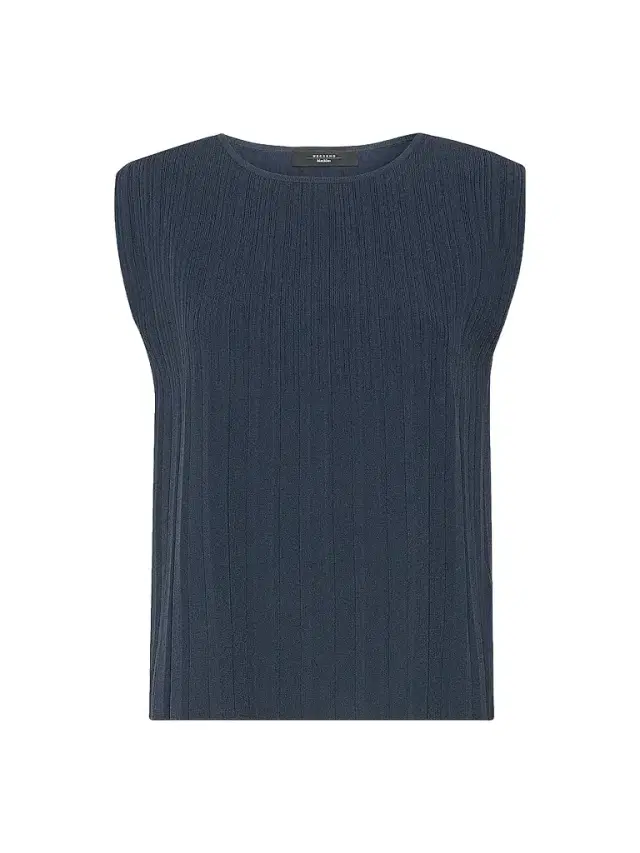 Weekend Max Mara Women's Plissé Pleated Viscose Yarn Sweater - Navy