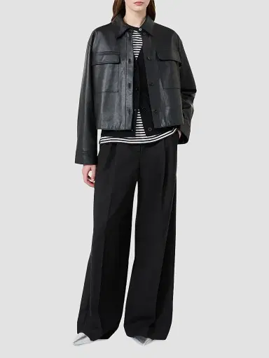 Weekend Max Mara Women's Nappa Leather Jacket - Black | Thumbnail 2 Weekend Max Mara Women's Nappa Leather Jacket - Black | Thumbnail 2