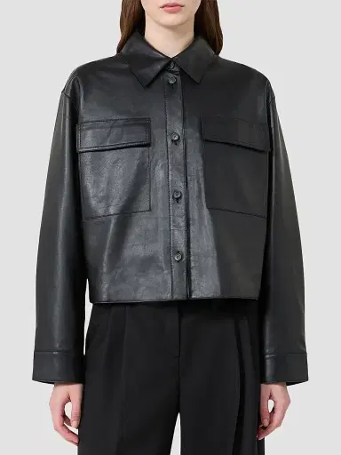 Weekend Max Mara Women's Nappa Leather Jacket - Black | Thumbnail 3 Weekend Max Mara Women's Nappa Leather Jacket - Black | Thumbnail 3