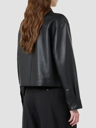 Weekend Max Mara Women's Nappa Leather Jacket - Black | Thumbnail 4 Weekend Max Mara Women's Nappa Leather Jacket - Black | Thumbnail 4