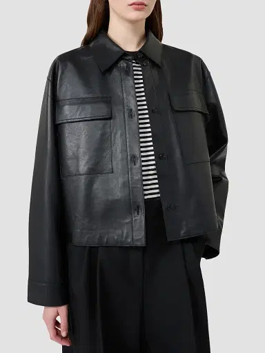 Weekend Max Mara Women's Nappa Leather Jacket - Black | Thumbnail 5 Weekend Max Mara Women's Nappa Leather Jacket - Black | Thumbnail 5