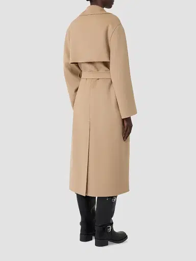 Weekend Max Mara Women's Double Wool Blend Coat - Camel - Size 14 | Thumbnail 4