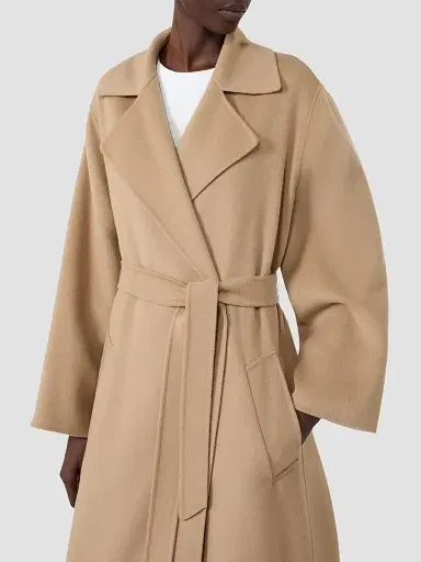 Weekend Max Mara Women's Double Wool Blend Coat - Camel - Size 14 | Thumbnail 5