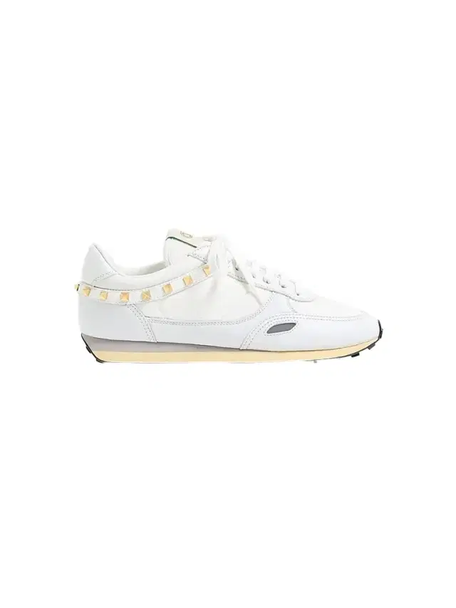 Valentino Garavani Men's Stud Up Sneaker in Leather and Nylon - White