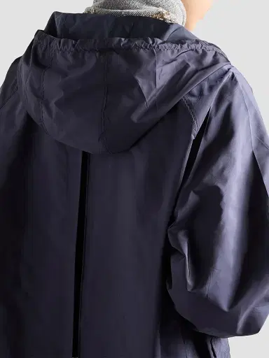 Prada Women's Lightweight Nylon Raincoat - Blue - Size 4 | Thumbnail 5