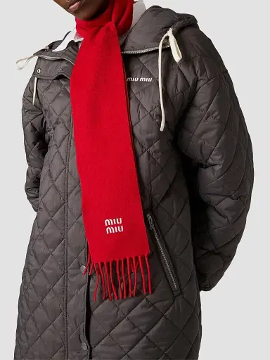 Miu Miu Women's Technical Pongé Down Coat - Grey - Size 6 | Thumbnail 3 Miu Miu Women's Technical Pongé Down Coat - Grey - Size 6 | Thumbnail 3