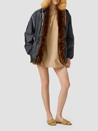 Miu Miu Women's Technical Fabric Dress | Thumbnail 2 Miu Miu Women's Technical Fabric Dress | Thumbnail 2