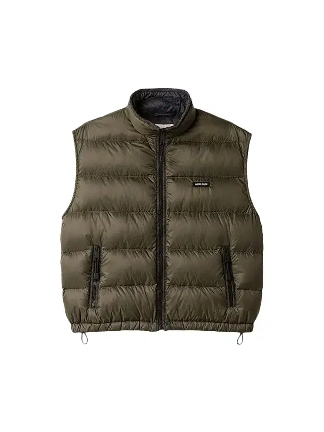 Miu Miu Women's Padded Light Pongé Vest - Green