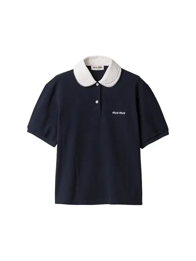 Miu Miu Women's Piqué Polo Shirt - Blue