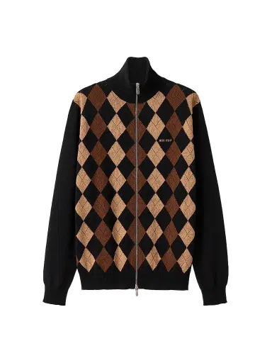 Miu Miu Women's Cashmere Cardigan - Black - Size 4 | Thumbnail 1