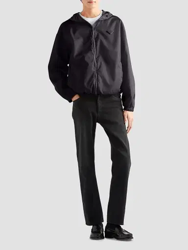 Prada Women's Nylon Rain Jacket - Black - Size XXS | Thumbnail 2