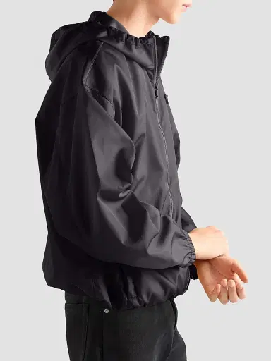 Prada Women's Nylon Rain Jacket - Black - Size XXS | Thumbnail 5