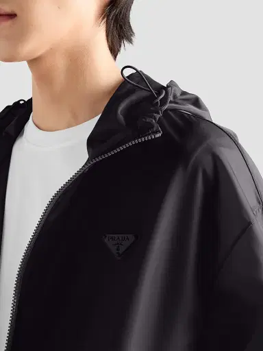 Prada Women's Nylon Rain Jacket - Black - Size XXS | Thumbnail 6