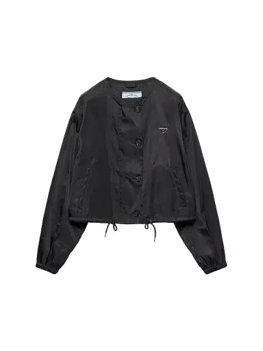 Prada Women's Nylon Blouson Jacket - Black - Size 4 | Thumbnail 1