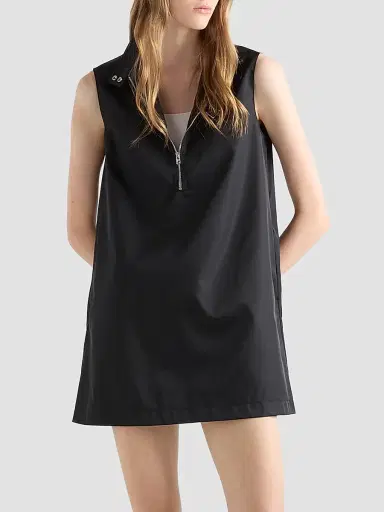 Prada Women's Sleeveless Nylon Dress - Black - Size 10 | Thumbnail 2 Prada Women's Sleeveless Nylon Dress - Black - Size 10 | Thumbnail 2