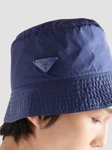 Prada Women's Foldable Nylon Bucket Hat | Thumbnail 4 Prada Women's Foldable Nylon Bucket Hat | Thumbnail 4