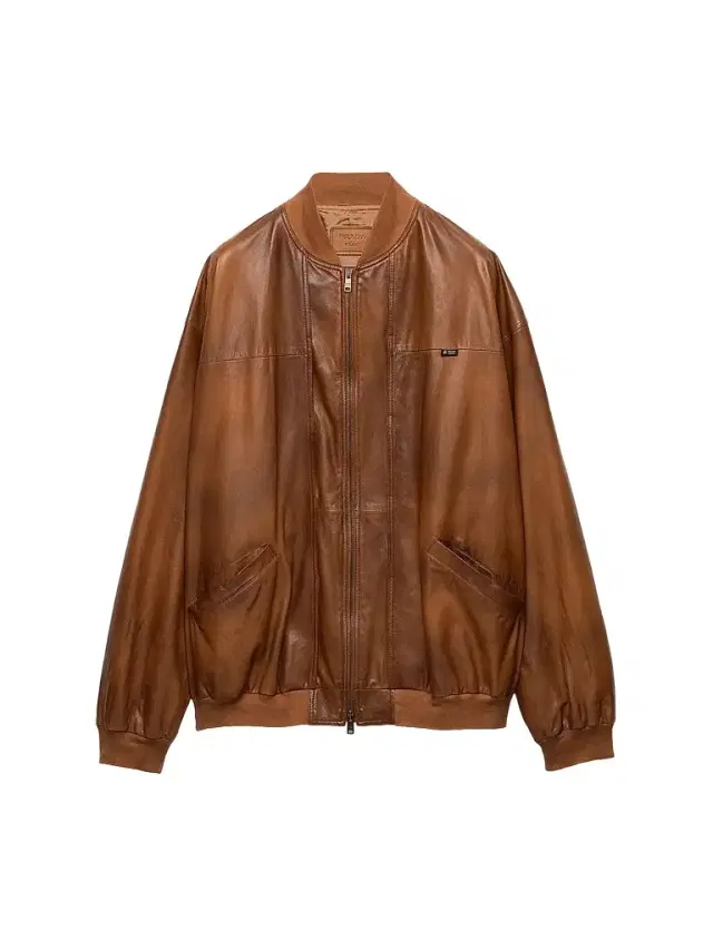 Prada Men's Oversized Nappa Leather Bomber Jacket - Brown