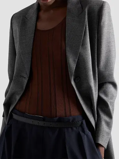 Prada Women's Cotton Top - Brown - Size 10 | Thumbnail 6 Prada Women's Cotton Top - Brown - Size 10 | Thumbnail 6