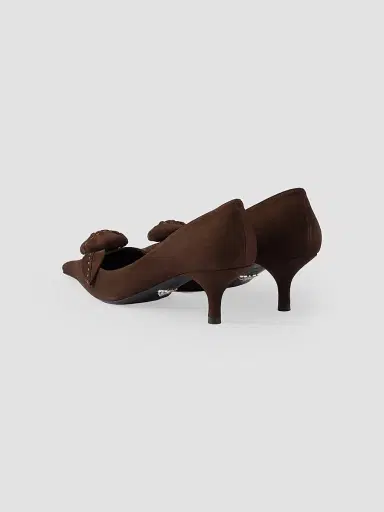 Prada Women's Suede Pumps - Brown - Size 12 | Thumbnail 3 Prada Women's Suede Pumps - Brown - Size 12 | Thumbnail 3