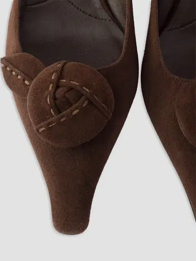 Prada Women's Suede Pumps - Brown - Size 12 | Thumbnail 5 Prada Women's Suede Pumps - Brown - Size 12 | Thumbnail 5
