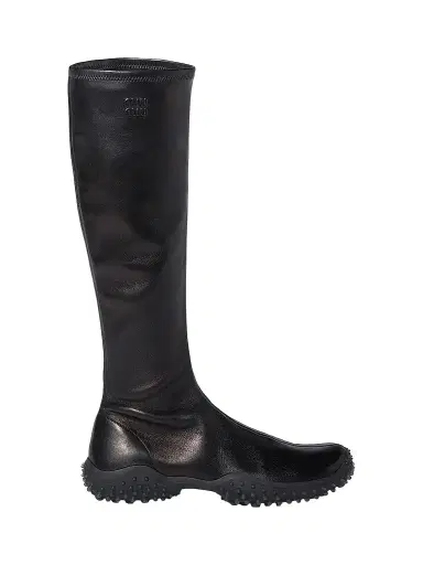 Miu Miu Women's Stretch Nappa Leather Boots | Thumbnail 1 Miu Miu Women's Stretch Nappa Leather Boots | Thumbnail 1