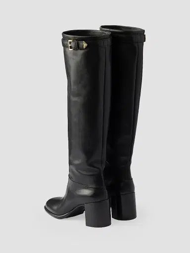 Prada Women's Leather Boots - Black - Size 10.5 | Thumbnail 3 Prada Women's Leather Boots - Black - Size 10.5 | Thumbnail 3