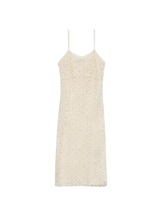Prada Women's Embroidered Lace Dress - Beige