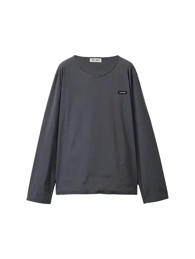 Miu Miu Women's Stretch Poplin Top - Grey