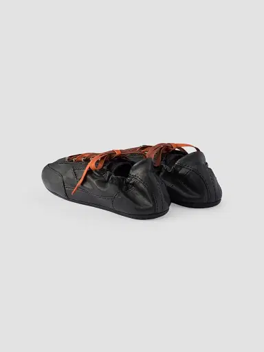 Prada Men's Collapse Antiqued Nappa Leather Sneakers with Hooks | Thumbnail 2