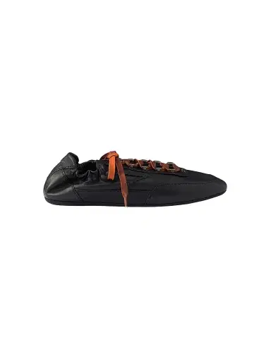 Prada Men's Collapse Antiqued Nappa Leather Sneakers with Hooks | Thumbnail 1