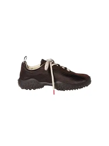 Miu Miu Women's Bubble Technical Fabric and Suede Sneakers - Brown - Size 11 | Thumbnail 1