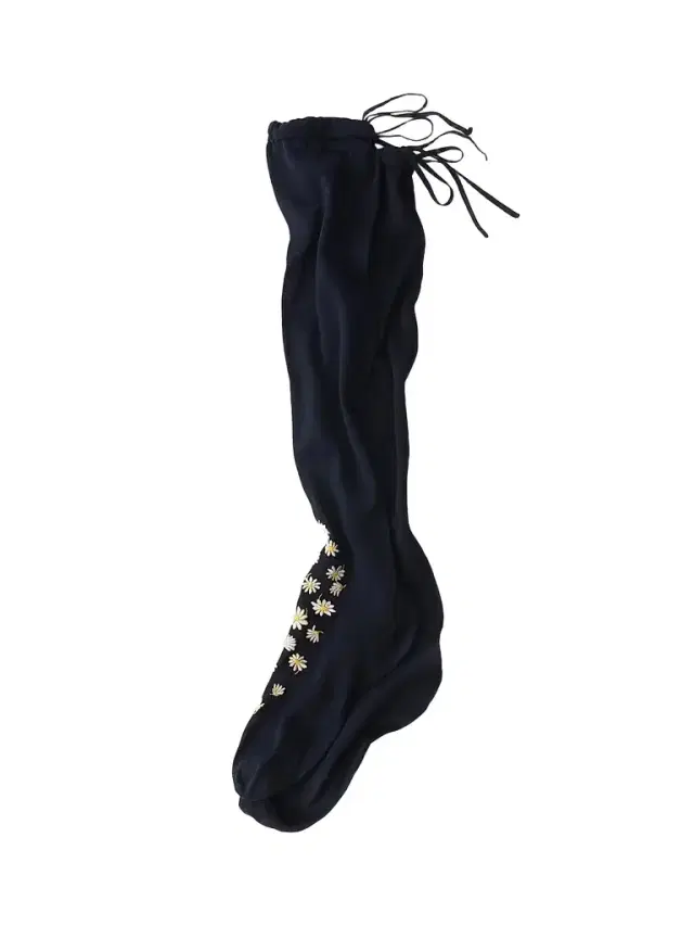 Prada Women's Embroidered Over the Knee Cotton Socks - Blue