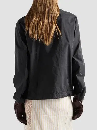 Prada Women's Lightweight Nylon Blouson Jacket - Black - Size 4 | Thumbnail 3 Prada Women's Lightweight Nylon Blouson Jacket - Black - Size 4 | Thumbnail 3